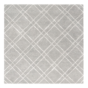 Safavieh Himalaya 6'-0&quot x 6'-0&quot Wool Hand Tufted Rug in Gray / Silver