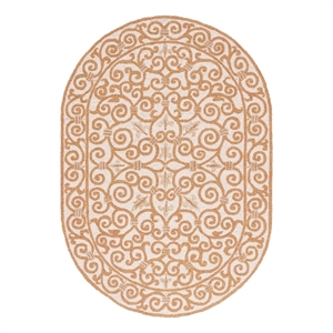 Safavieh Chelsea 7'-6&quot x 9'-6&quot Wool Hand Hooked Rug in Ivory / Gold