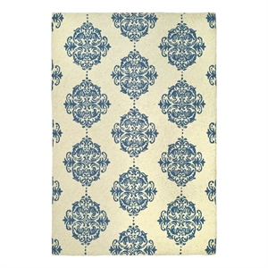 Safavieh Chelsea 9'-0&quot x 12'-0&quot Wool Hand Hooked Rug in Ivory / Blue