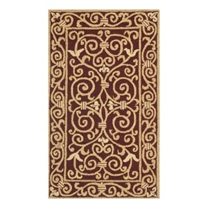 Safavieh Chelsea 2'-9&quot x 4'-9&quot Wool Hand Hooked Rug in Burgundy