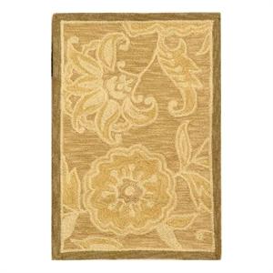 Safavieh Chelsea 1'-8&quot x 2'-6&quot Wool Hand Hooked Rug in Light Brown