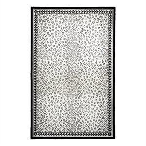 Safavieh Chelsea 8'-0&quot x 10'-0&quot Wool Hand Hooked Rug in White / Black