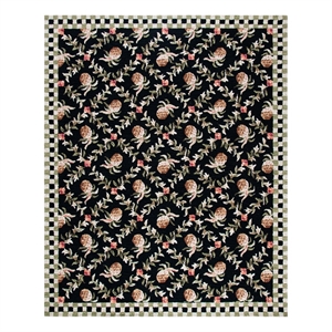 Safavieh Chelsea 9'-0&quot x 12'-0&quot Wool Hand Hooked Rug in Black / Ivory
