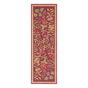 Safavieh Chelsea 2'-6&quot x 8'-0&quot Wool Hand Hooked Rug in Burgundy