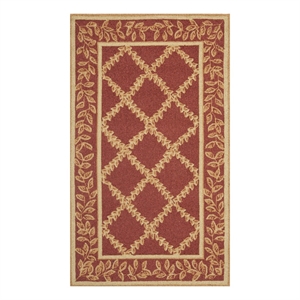 Safavieh Chelsea 2'-9&quot x 4'-9&quot Wool Hand Hooked Rug in Rust / Gold
