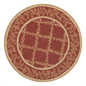 Safavieh Chelsea 3'-0&quot x 3'-0&quot Wool Hand Hooked Rug in Rust / Gold