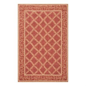 Safavieh Chelsea 3'-9&quot x 5'-9&quot Wool Hand Hooked Rug in Rust / Gold