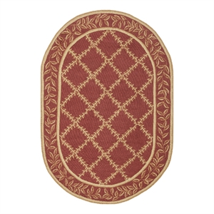 Safavieh Chelsea 4'-6&quot x 6'-6&quot Wool Hand Hooked Rug in Rust / Gold