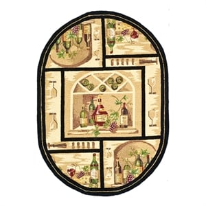 Safavieh Chelsea 7'-6&quot x 9'-6&quot Wool Hand Hooked Rug in Gold / Multi-Color
