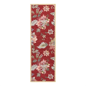Safavieh Chelsea 2'-6&quot x 8'-0&quot Wool Hand Hooked Rug in Red