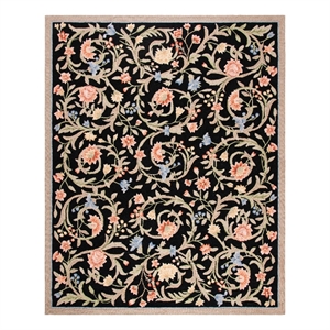 Safavieh Chelsea 8'-0&quot x 10'-0&quot Wool Hand Hooked Rug in Black