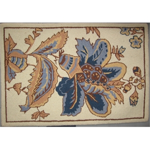 Safavieh Chelsea 1'-8&quot x 2'-6&quot Wool Hand Hooked Rug in Ivory