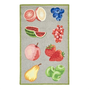 Safavieh Chelsea 2'-6&quot x 4'-0&quot Wool Hand Hooked Rug in Stone