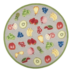 Safavieh Chelsea 8'-0&quot x 8'-0&quot Wool Hand Hooked Rug in Stone