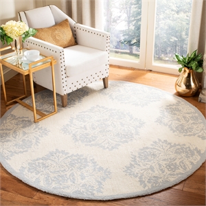 Safavieh Chelsea 9'-0&quot x 12'-0&quot Wool Hand Hooked Rug in Ivory / Blue