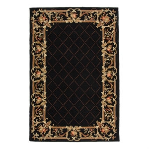 Safavieh Chelsea 9'-0&quot x 12'-0&quot Wool Hand Hooked Rug in Black