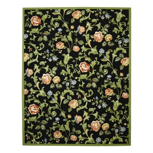 Safavieh Chelsea 8'-0&quot x 10'-0&quot Wool Hand Hooked Rug in Black