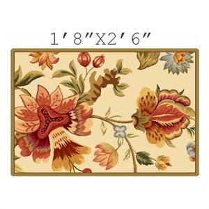 Safavieh Chelsea 1'-8&quot x 2'-6&quot Wool Hand Hooked Rug in Ivory