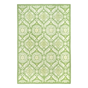 Safavieh Chelsea 8'-0&quot x 8'-0&quot Wool Hand Hooked Rug in Green / Beige