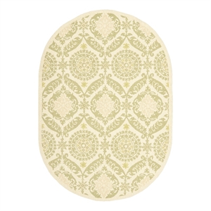 Safavieh Chelsea 7'-6&quot x 9'-6&quot Wool Hand Hooked Rug in Beige / Green