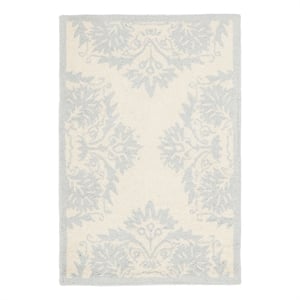 Safavieh Chelsea 1'-8&quot x 2'-6&quot Wool Hand Hooked Rug in Ivory / Blue