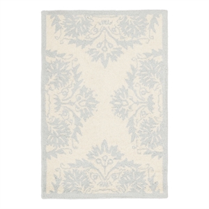 Safavieh Chelsea 2'-6&quot x 4'-0&quot Wool Hand Hooked Rug in Ivory / Blue