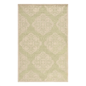 Safavieh Chelsea 5'-3&quot x 8'-3&quot Wool Hand Hooked Rug in Green / Beige