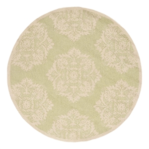 Safavieh Chelsea 8'-0&quot x 8'-0&quot Wool Hand Hooked Rug in Green / Beige