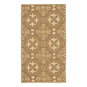 Safavieh Chelsea 2'-9&quot x 4'-9&quot Wool Hand Hooked Rug in Brown / Green