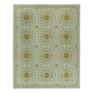 Safavieh Chelsea 8'-0&quot x 10'-0&quot Wool Hand Hooked Rug in Teal / Green