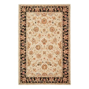 Safavieh Chelsea 1'-8&quot x 2'-6&quot Wool Hand Hooked Rug in Light Blue / Black