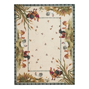Safavieh Chelsea 8'-0&quot x 10'-0&quot Wool Hand Hooked Rug in Ivory