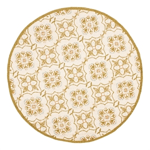 Safavieh Chelsea 8'-0&quot x 8'-0&quot Wool Hand Hooked Rug in Ivory / Green