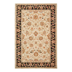 Safavieh Chelsea 3'-9&quot x 5'-9&quot Wool Hand Hooked Rug in Light Blue / Black