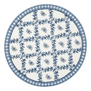 Safavieh Chelsea 8'-0&quot x 8'-0&quot Wool Hand Hooked Rug in Ivory / Blue
