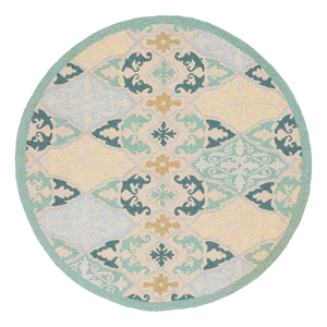 Safavieh Chelsea 3'-0&quot x 3'-0&quot Wool Hand Hooked Rug in Multi-Color