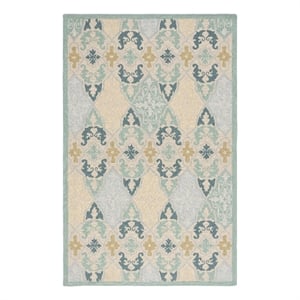 Safavieh Chelsea 5'-3&quot x 8'-3&quot Wool Hand Hooked Rug in Multi-Color