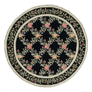 Safavieh Chelsea 5'-6&quot x 5'-6&quot Wool Hand Hooked Rug in Black