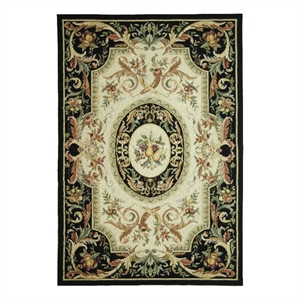 Safavieh Chelsea 6'-0&quot x 9'-0&quot Wool Hand Hooked Rug in Black