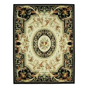 Safavieh Chelsea 9'-0&quot x 12'-0&quot Wool Hand Hooked Rug in Black