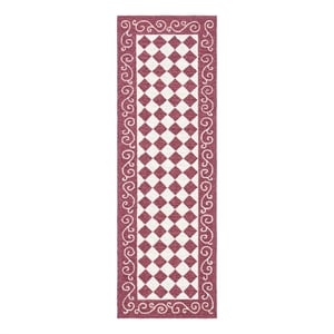Safavieh Chelsea 2'-6&quot x 12'-0&quot Wool Hand Hooked Rug in Burgundy / Ivory