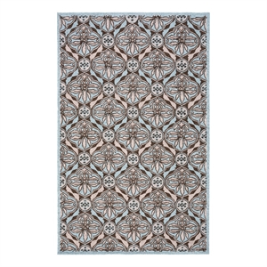 Safavieh Chelsea 5'-3&quot x 8'-3&quot Wool Hand Hooked Rug in Brown / Blue