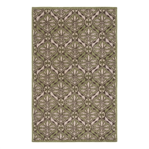 Safavieh Chelsea 5'-3&quot x 8'-3&quot Wool Hand Hooked Rug in Brown / Green