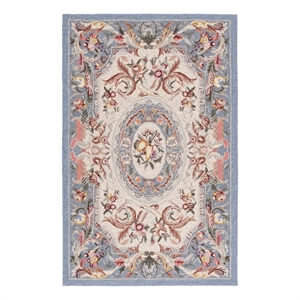 Safavieh Chelsea 5'-3&quot x 8'-3&quot Wool Hand Hooked Rug in Blue