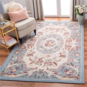 Safavieh Chelsea 6'-0&quot x 9'-0&quot Wool Hand Hooked Rug in Blue