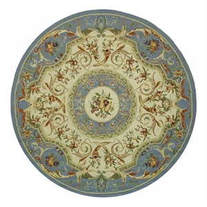 Safavieh Chelsea 8'-0&quot x 8'-0&quot Wool Hand Hooked Rug in Blue