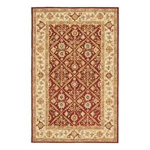 Safavieh Chelsea 3'-9&quot x 5'-9&quot Wool Hand Hooked Rug in Ivory / Red