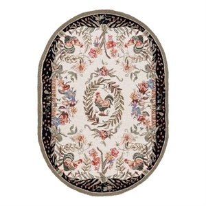 Safavieh Chelsea 7'-6&quot x 9'-6&quot Wool Hand Hooked Rug in Cream / Black