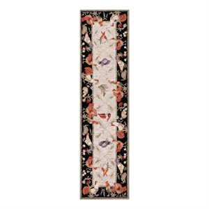 Safavieh Chelsea 2'-6&quot x 10'-0&quot Wool Hand Hooked Rug in Ivory / Black