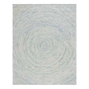 Safavieh Ikat 8'-0&quot x 10'-0&quot Wool Hand Tufted Rug in Ivory / Blue